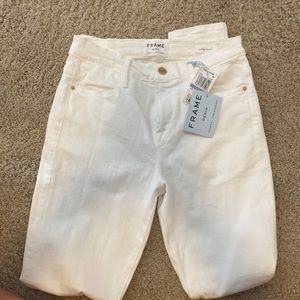 Frame le high skinny WHITE NWT